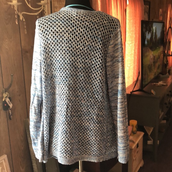 Pretty Blue Sequin Women’s Cover-Up/Jacket - Picture 3 of 11
